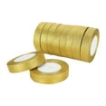 thumbnail image 1 of Double Face Ribbon,10 Rolls Golden Ribbon Gold Ribbon Golden Ribbon Best in its Class, 1 of 9