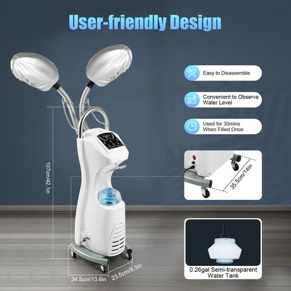 650W Electric Steamer Hair Processor, Micro Mist Smart Perm Machine for Salon