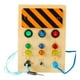 thumbnail image 1 of Tablero de actividades de madera Montessori con luces LED, juguete con interruptor, juguete de desarrollo sensorial A, 1 of 9