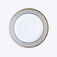 thumbnail image 2 of Balsa Circle 10 Round 9" White Disposable Dinner Plastic Plates Navy Blue Chord Trim Party Events Decorations, 2 of 8
