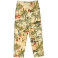thumbnail image 7 of PISONIC Summer Tropical Palm Tree Printed Women's Pajama Pants, Comfy Pajama Bottoms With Pockets&Drawstring, 7 of 7