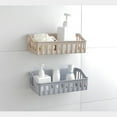 Clearance! Zuioae Corner Storage Rack Basket Hanging Wall Organizer