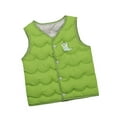 thumbnail image 2 of Fozruso Girls Fleece Zip Jacket 7-8 Years,Vest For Kids Boys Girls Lightweight Warm Vest Sleeveless Button Infant Casual Fall Winter Clothes Green, 2 of 4