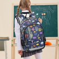 thumbnail image 7 of FORMRS Kids Backpack for School Unisex 17" Casual Bookbag Travel Daypack with Compartment Pockets, Vibrant Ocean Pattern, 7 of 7