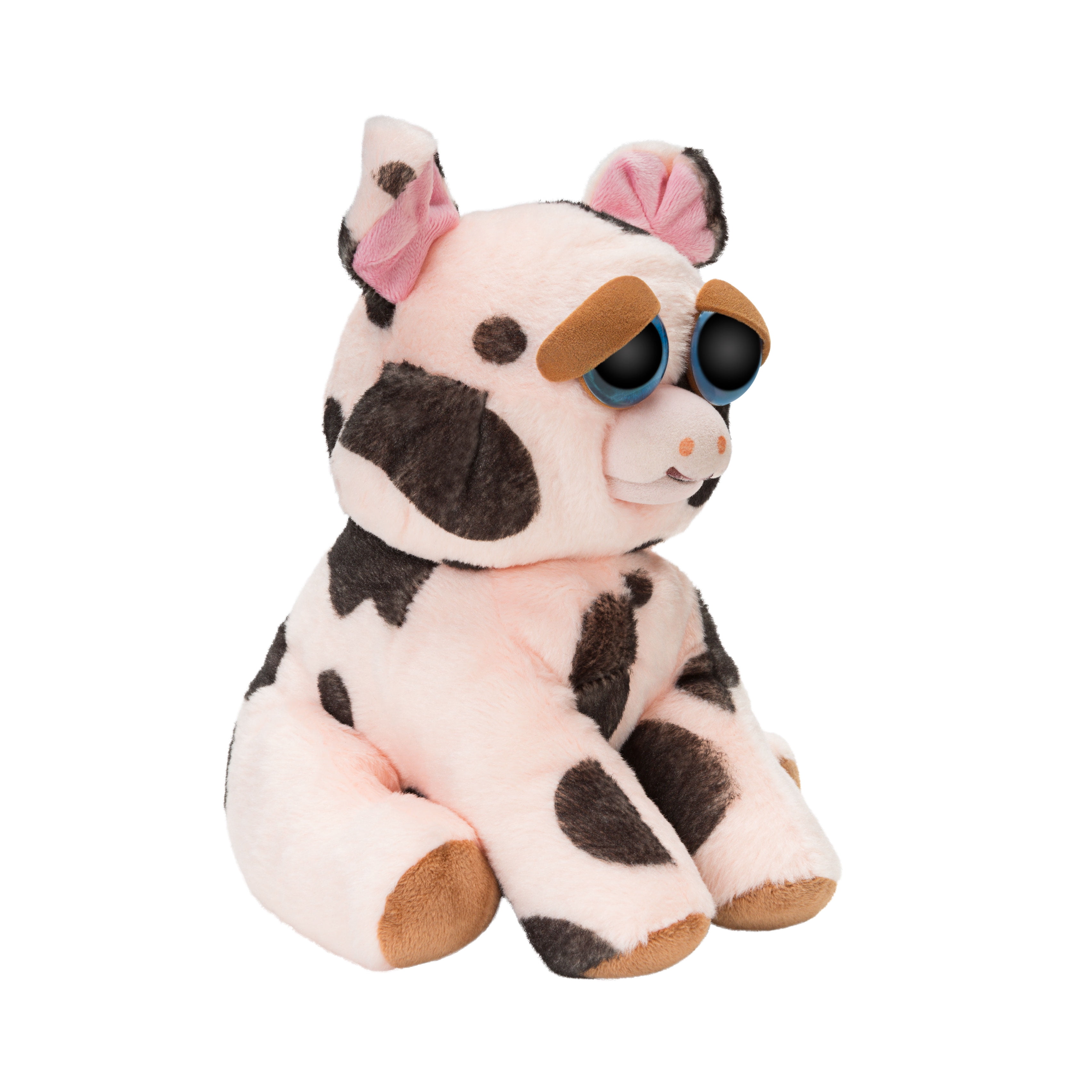 Feisty Pets Mort The Snort Spotted Pig Plush Animal Happy Angry Squeeze P11 for sale online 