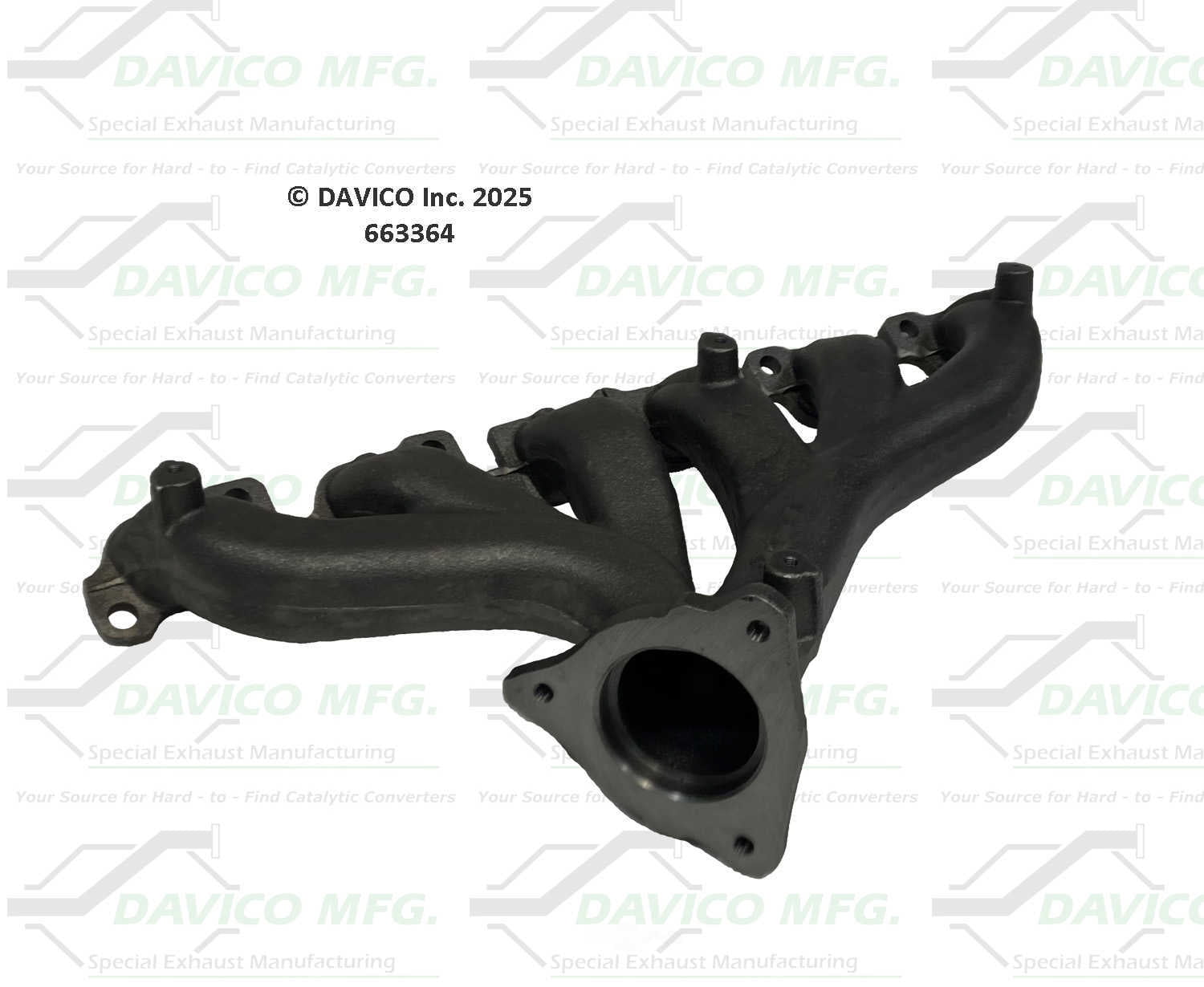 Davico Mfg 663364 Stand alone Exact-Fit exhaust manifold