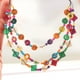 thumbnail image 4 of EeaseMX Collar estilo bohemio retro para mujer, con cuentas de madera tejidas a mano, de concha de coco, joyería de playa, colgante para damas y niñas (colorido), 4 of 7