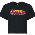 thumbnail image 3 of Marvel Spider-Man - Editorial Logo - Juniors Cropped Graphic T-Shirt, 3 of 5