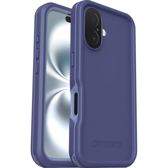OtterBox iPhone 16 (Only) - FRĒ Series Waterproof Case with MagSafe (Designed by LifeProof) - Denver Dusk (Purple) - Waterproof - 60% Recycled Plastic - Sleek & Stylish - Non-Retail Packaging