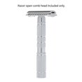 thumbnail image 3 of Rasoir de Sécurité à Double Tranchant Tête de Peigne Ouvert Outil de Rasage pour Hommes, 3 of 3