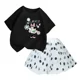 thumbnail image 3 of Conjunto de 2 piezas de camiseta de algodón para niños de Mickey de Disney, falda tutú de princesa de ballet esponjosa, falda de encaje para fiesta de cumpleaños de niña, 3 of 5