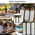 thumbnail image 4 of WeChef 5 pack 4.25"x14" Restaurant Menu Book Covers Trifold 3 View PU Leather w/ Angled Corner Wine List Bar, 4 of 9