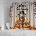 thumbnail image 4 of Happy Thanksgiving Golden Retriever Welcome Thankful Fall Autumn Pumpkin Shower Curtain Goldens Dog Lover Gifts Idea Waterproof Bathroom Bathtub Curtain - 02021, 4 of 5