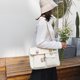 thumbnail image 4 of Bolsa Bolso bandolera de lona para mujer. bolso de hombro de viaje japonés coreano (blanco L) Ehuebsd Nuevos Originales, 4 of 9