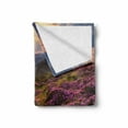 thumbnail image 2 of Nature Soft Flannel Fleece Blanket, Flower Meadow on Mountain Valley with Horizon Sky Surreal Mother Earth Beauty Image, Cozy Plush for Indoor and Outdoor Use, 70" x 90", Multicolor, by Ambesonne, 2 of 6
