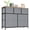 Blue Gray, variant on Simenmax 7 Drawer Dresser for Bedroom, Fabric Storage Dresser for Bedroom, Wood and Metal Dresser TV Stand for Living Room, Storage Tower with Bins, Chest of Drawers for Closet, Hallway,Black