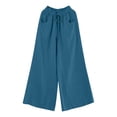 thumbnail image 4 of Pantalones rectos de cintura alta para mujer: pantalones informales con cordón para el día a día y el deporte, 4 of 4