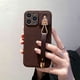 thumbnail image 5 of Funda de cuero vintage para teléfono Apple 14promax con soporte para pulsera para iPhone 13, funda para teléfono 12 resistente a caídas 15, 5 of 6