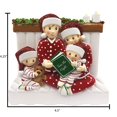 thumbnail image 4 of Ornaments by Elves Personalized Family of 4 in Red Pajamas Christmas Ornament for Xmas Tree 2024, 4 of 8