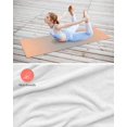 thumbnail image 4 of LightSalmon Gray Ombre Yoga Towel for Hot Yoga Non Slip, Modern Gradient Abstract Art Yoga Mat Towel Absorbent Yoga Sweat Towels Microfiber Hot Yoga Blanket for Bikram Pilates 26"x70", 4 of 7