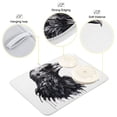 thumbnail image 4 of Bird Head Black Dish Drying Mat Dish Drainer Rack Mats Water Absorbent Non-Slip Easy Clean Heat Resistant for Kitchen Counter, 4 of 8