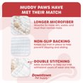 thumbnail image 3 of My Doggy Place Dog Mat for Muddy Paws, Washable Dog Door Mat, White, M, 3 of 7
