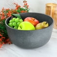 thumbnail image 2 of Our Table Landon 9.2 Inch Stoneware Round High Serving Bowl in Truffle, 2 of 2