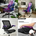 thumbnail image 2 of Xoenoiee Galaxy Print Home Office Chair Cover with Armrest Covers, 3 Pieces Stretchable Computer Desk Chair Cover High Back Universal Boss Chair Covers Removable Gaming Chair Covers, L, 2 of 6