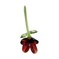 thumbnail image 1 of Mini flor de cristal artificial, adorno coleccionable, figura floral para mamá Rojo, 1 of 9