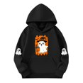 thumbnail image 3 of Makaor Fall Hoodies for Girls Boys Halloween Pullover Sweatshirts Ghost Long Sleeve Coats Fleece Clothes Pockets, 3 of 4