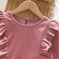 thumbnail image 6 of Gubotare Winter Dresses for Girls Girls French Dresses for Toddler to Big Kid 5T 6T (Pink,5-6 Years), 6 of 8