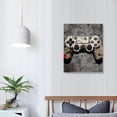 thumbnail image 3 of JEUXUS Framed Black and White Gamepad Gamer Canvas Wall Art for Game Room Wall Decor Retro Gamer Decor for Boys Room Gaming Posters Prints Pictures Painting Artwork Video Games Gift for Gaming Lover, 3 of 4