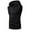 Black, variant on Mens Tank Top Beach Fashion Pocket Casual Hooded Pure Color T ShirtsSleeveless Top Blouse
