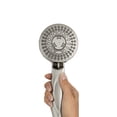 thumbnail image 3 of Waterpik PowerSpray 5-Spray 1.8 GPM Handheld Shower, Brushed Nickel, 3 of 9