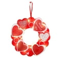 thumbnail image 2 of Valentine's Day Wreaths Clearance Valentines Day Decor Wreaths for Front Door Outside Heart Shaped Wreath for Outdoor Valentine's Day Gifts, 2 of 9