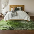 thumbnail image 6 of Addison Rugs Mayfield Washable Transitional Squares Green Rectangle Rug, 5' x 7'6", 6 of 6