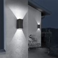 thumbnail image 4 of Lámpara de pared LED de 14 W, moderna, para interior/exterior, resistente al agua, aluminio IP65, luces de pared para sala de estar, dormitorio, pasillo, escalera, camino, jardín, camino (negro-6000 K) brillar Electrónica, 4 of 4