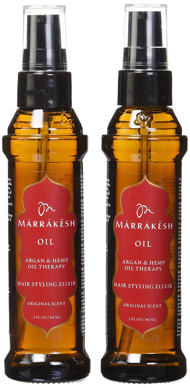 2Pack Marrakesh Oil Hair Styling Elixir Original Scent 2 oz. (Set of 2)