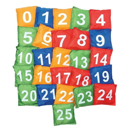 Number Bean Bags - Educational - 26 Pieces