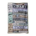 thumbnail image 2 of Hxoliqit Grateful Love Birthday Gift Throws Blankets Happy Father's Day Present For Sofa Super Cozy Lightweight Father Gifts Idea Warmer Mat Home Textiles Daily Supplies Home Decoration, 2 of 7