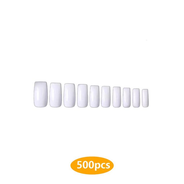 1 Set False Full Coverage Shape French Style Classic Trend Manicure Stickers Strong Adhesion Magnificent Natural Paster White Full Paste