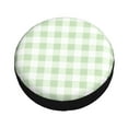 thumbnail image 3 of Balery Pistachio Green Checkboardtire Cover Waterproof Dust-Proof, Universal Spare Wheel Tire Cover For Trailer, Rv, Suv Truck And Vehicle Camper Accessories-17 Inch, 3 of 9