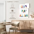 thumbnail image 5 of Elephant Stock Nursery Play All Day Wall Art - Vertical Multi Panel Canvas - Kids Room Wall Decor - Kids And Nursery Multi Panel - White And Blue Decor - 24" x 38", 5 of 8