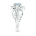 thumbnail image 3 of ANGARA Natural Solitaire Round 1.6 ct Aquamarine Infinity Promise Ring in 925 Sterling Silver for Women (Size-8mm) | March Birthstone, Anniversary, Jewelry Gift for Women | Natural Aquamarine Ring, 3 of 10