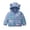 Blue, variant on Baby Jackets for Girls Cute Print Puffer Jacket for Toddler Bear Ear Hooded Winter Coat (PK1,0-1 Years)