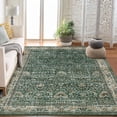 thumbnail image 6 of Washable Area Rugs, Green 8'X10' Antique Distressed Large Rug for Living Room, Modern Non Slip Stain Resistant Vintage Print Accent Carpet Floor Mat for Bedroom Dining Office Farmhouse, 6 of 6