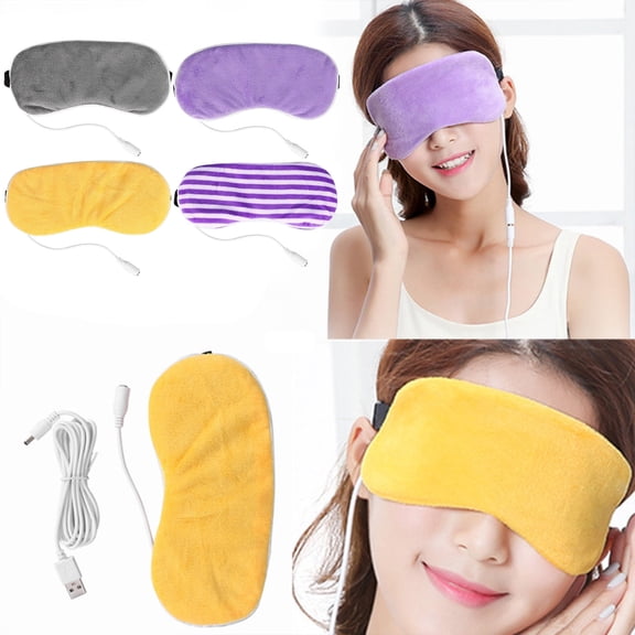 3Pcs Eye Mask under $5! Yrmaups Heated Eye Mask for Sleep and Relaxation, Adjustable Sleep Mask with USB Heating, Nighttime Nap Mask for Eye Care, Warm Compress Mask for Dry Eyes