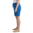 thumbnail image 4 of Turtle Bay New York Womens Interlock Knit cotton Shorts with elastic waistband and adjustable drawstring, 4 of 6