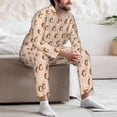 thumbnail image 7 of Pofeuu Cute Squirrel Print Men's Long Sleeve Pajama Set Pijamas Para Hombres Pijamas Para Hombres Mens Pajamas Set-XX-Large, 7 of 7