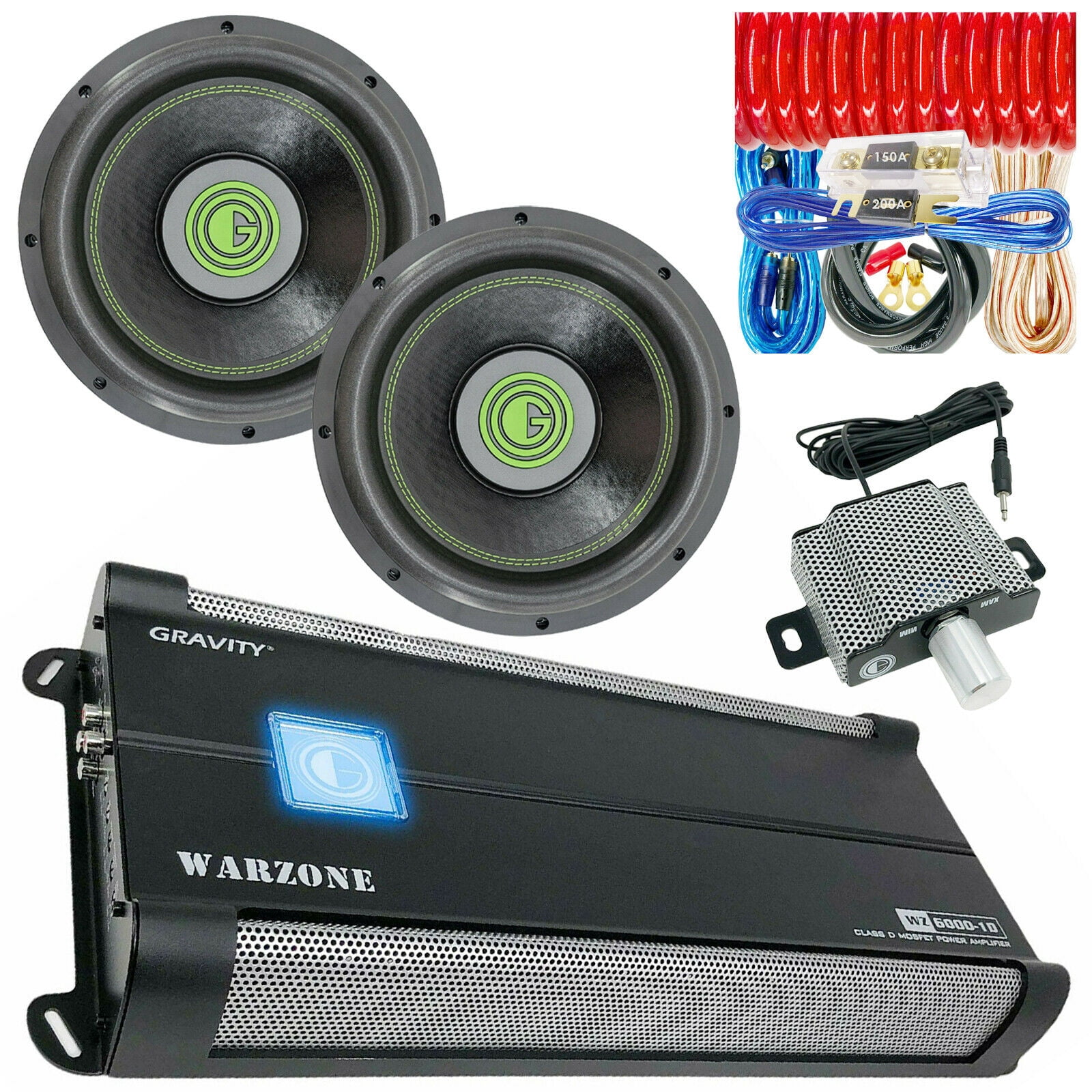 Gravity WZ6000.1D 6000W Class D Bass 